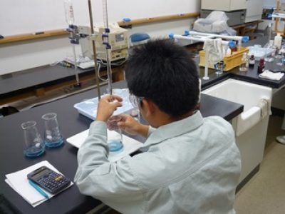 ［土木環境科］ものづくりコンテスト化学分析 北信越大会出場へ