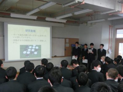 [電気] 平成30年度電気科課題研究発表会