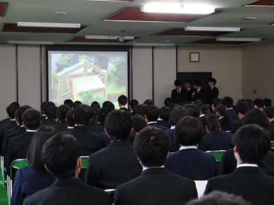 [建築]　平成30年度建築科課題研究発表会・同窓会入会式