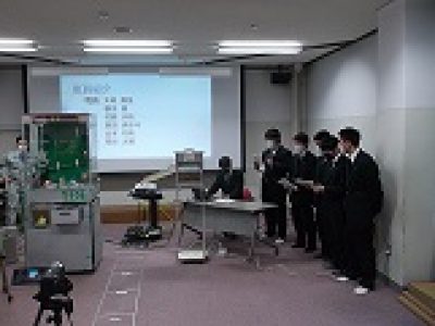 ［電子機械］令和3年度電子機械科 課題研究発表会