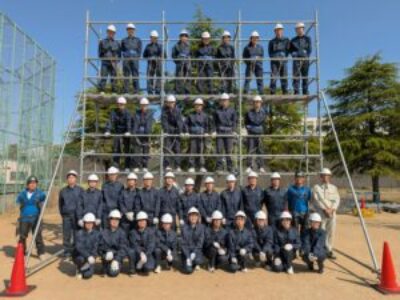 【建築科】足場実習を行いました！