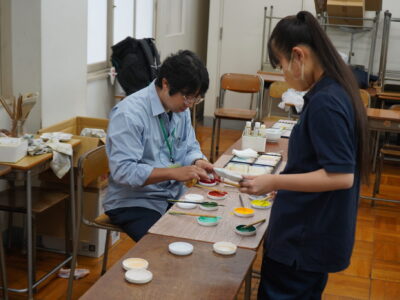 【デザイン・絵画科】日本画外部講習会を行いました